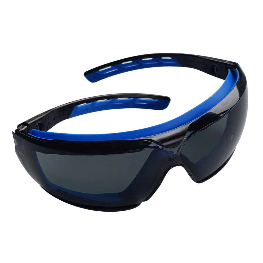 [VR-ANT-0101] ANTEOJO DE SEGURIDAD GRIS PREMIUM - ANTIRAYA- ANTIEMPAÑO- ANTI POLVO - PROTECCIÓN UV
