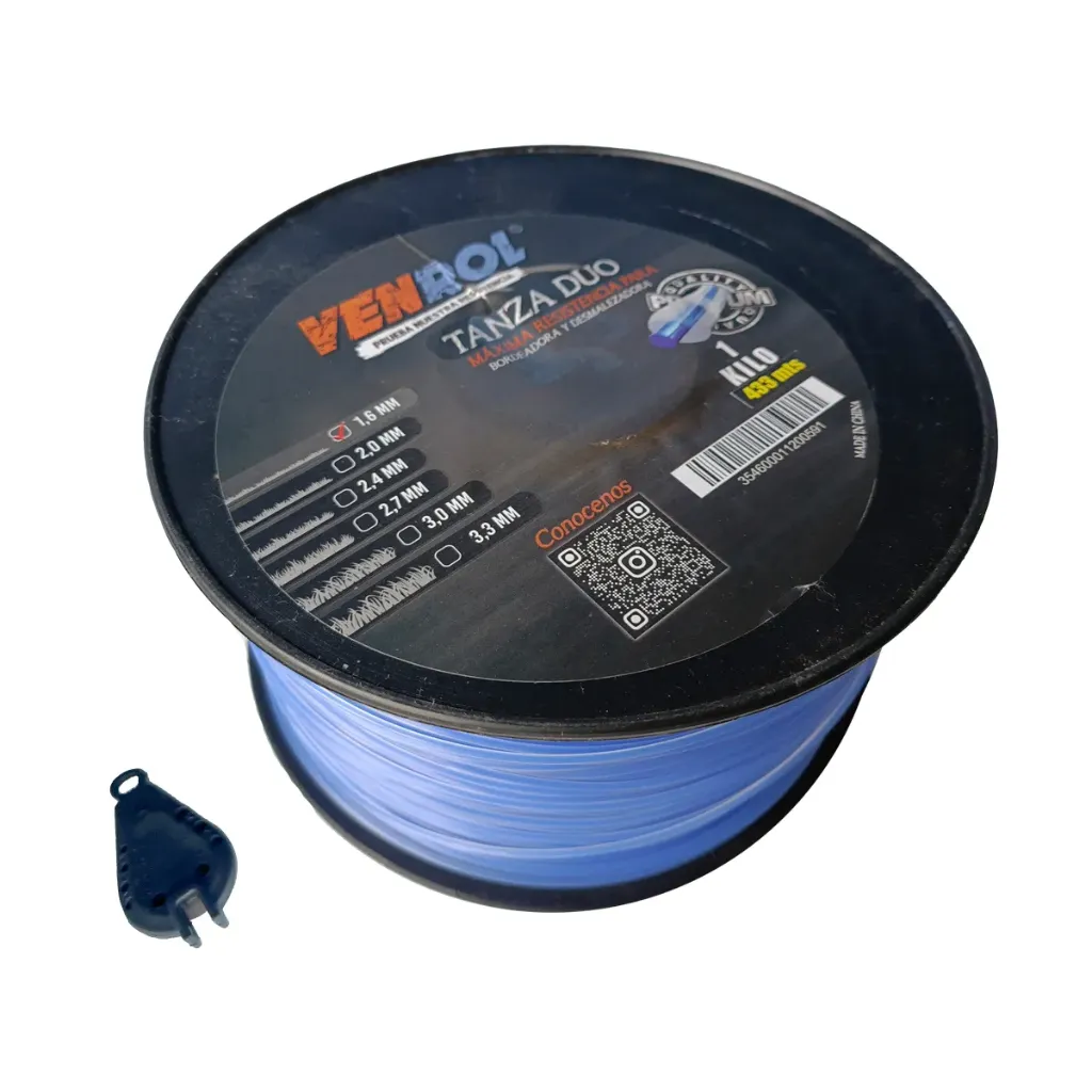 [VR-TAN-0498] ROLLO TANZA DÚO 1.6 MM X 1 KG - 433 MT