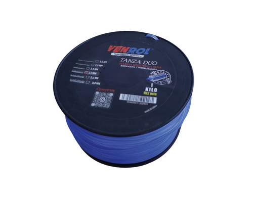 [VR-TAN-0601] ROLLO TANZA DÚO CUADRADA 2.7 MM X 1 KG - 152 MT