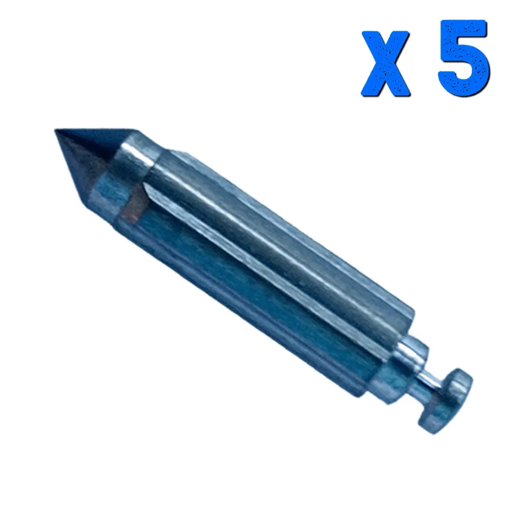 AGUJA DE CARBURADOR GRANDE X 5 UN.