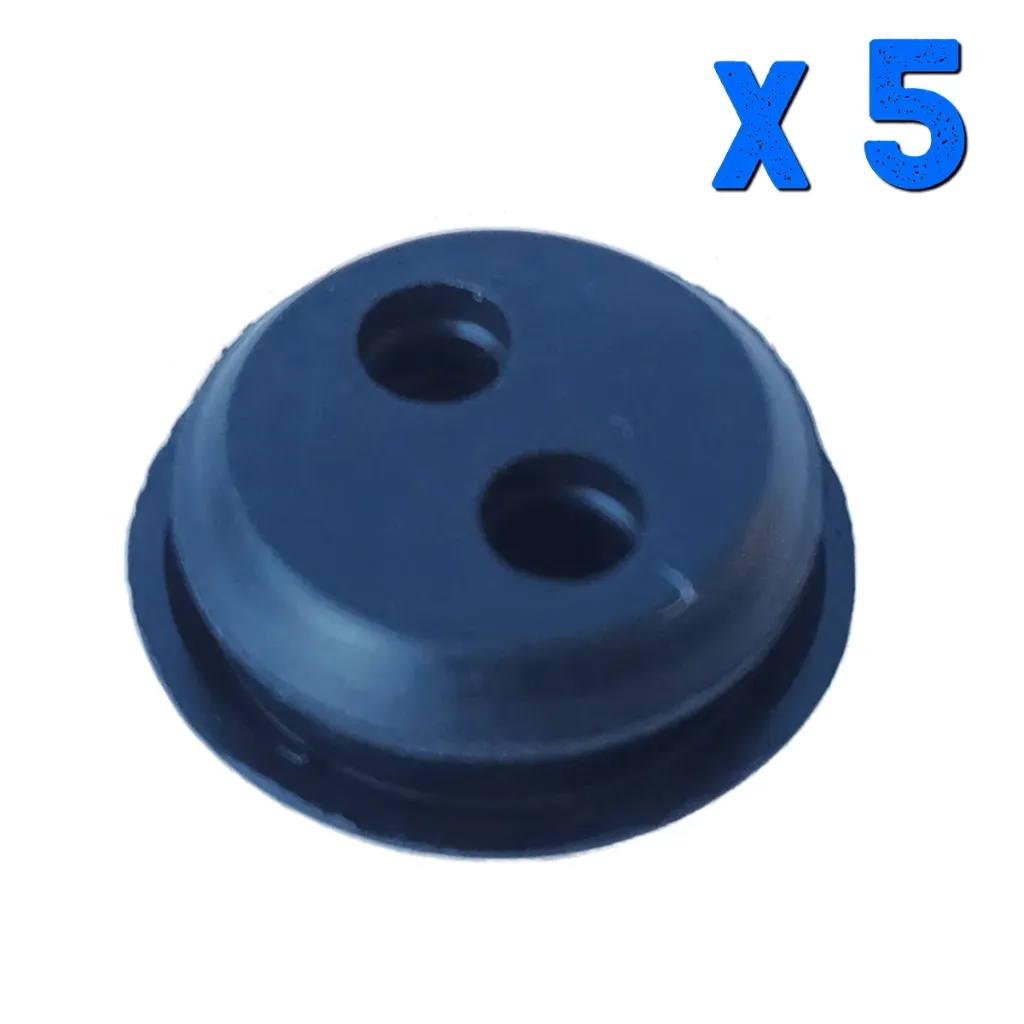 [DE-CHI-3203] SUNCHO PASA TUBO 2 ORIFICIOS - 19 MM X 5 UN.