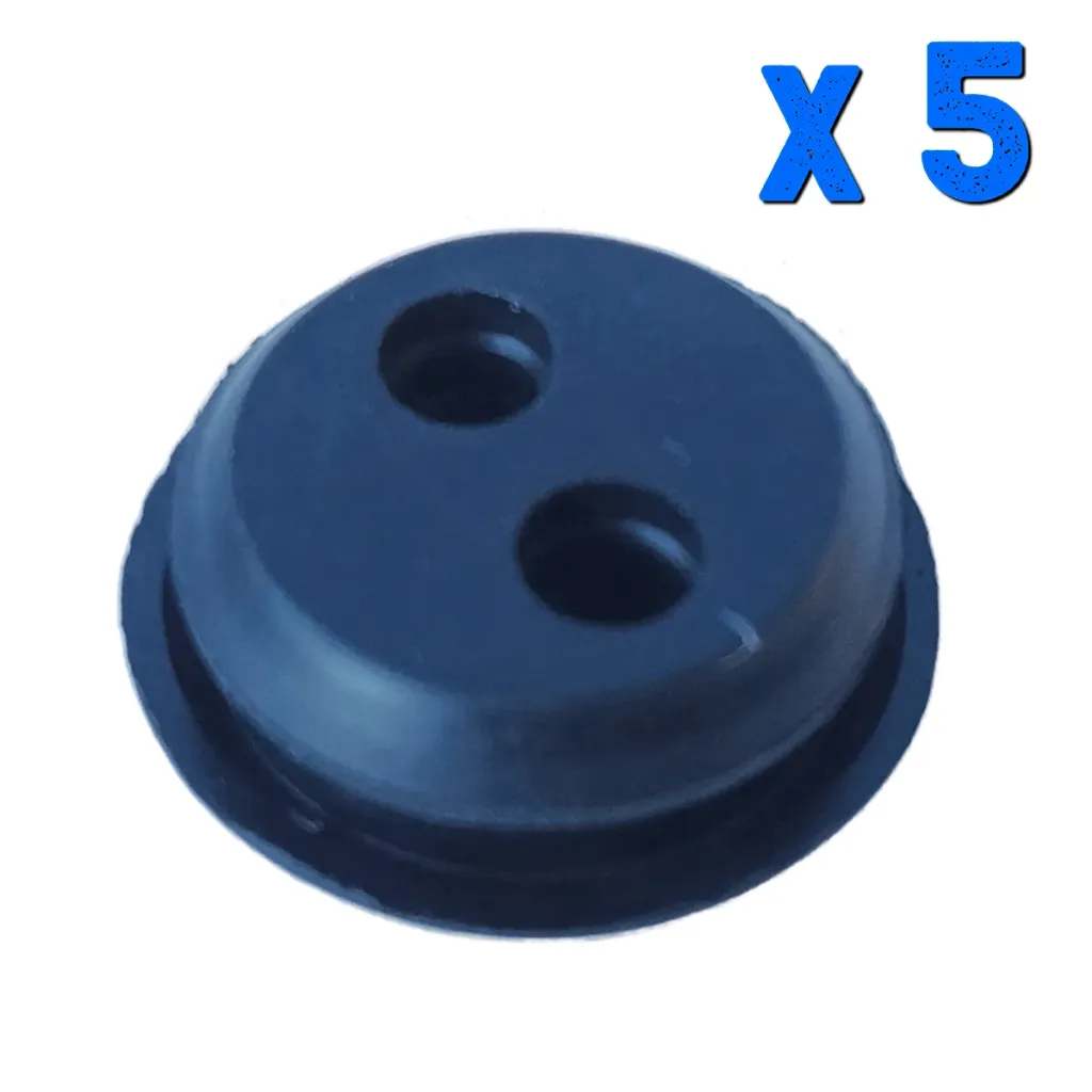 [DE-CHI-3200] SUNCHO PASA TUBO 2 ORIFICIOS - 21 MM X 5 UN.