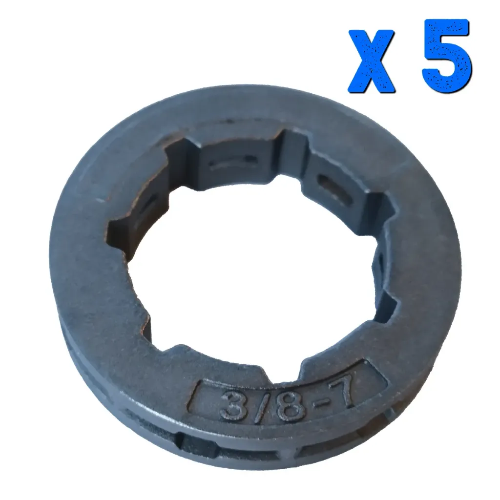 ANILLO DE PIÑÓN 3/8 - 7 ESTRÍAS AGUJERO GRANDE PARA STIHL X 5 UN.