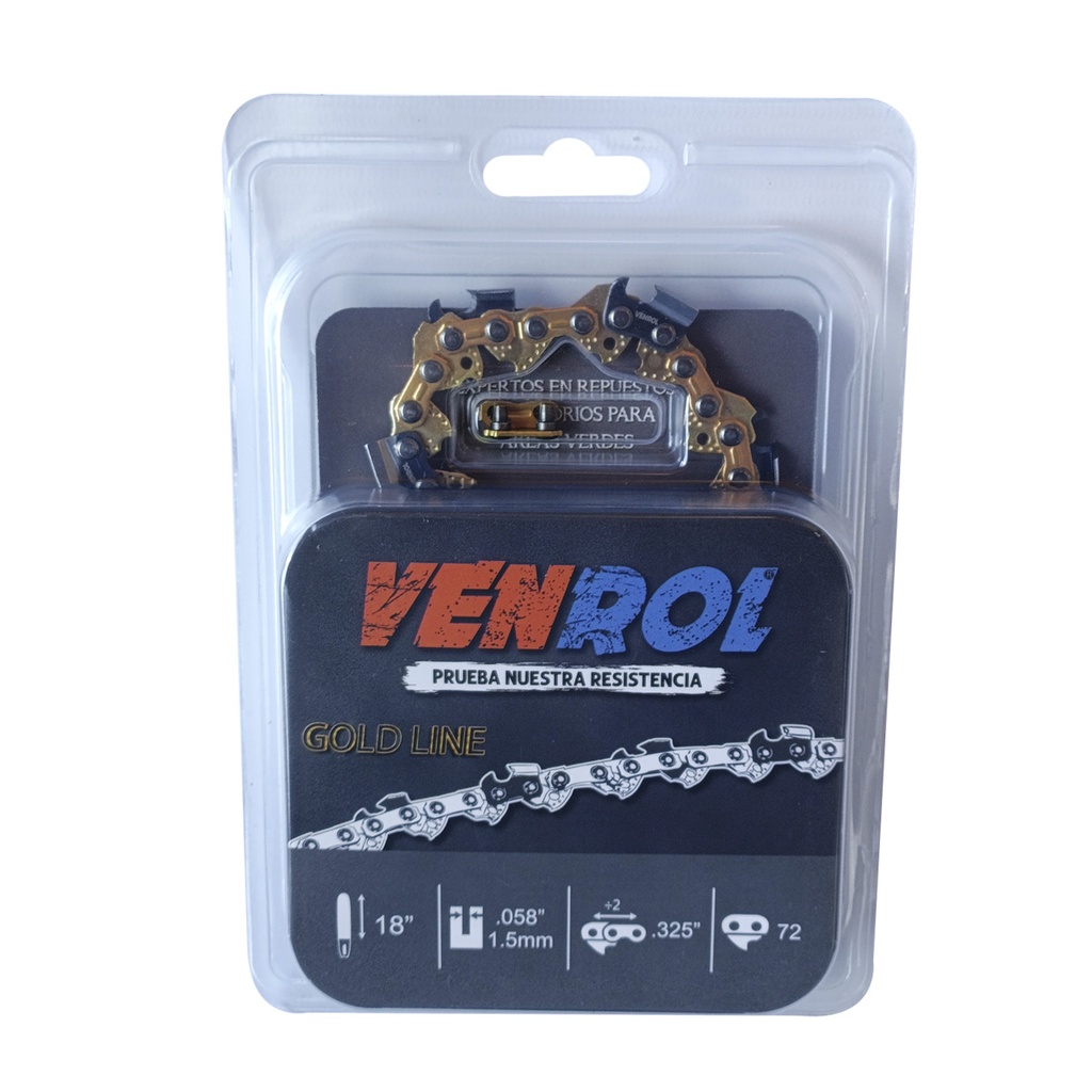 [MT-CHI-0801] CADENA PARA CHINAS 18" Y ECHO CS 510 - PASO 325 .058 (1.5 MM) - 72 E