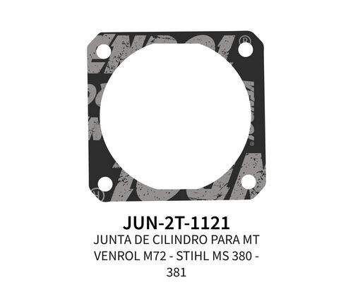 JUNTA DE CILINDRO MT PARA VENROL M72 - STH MS 380 - 381 X 5 UN.