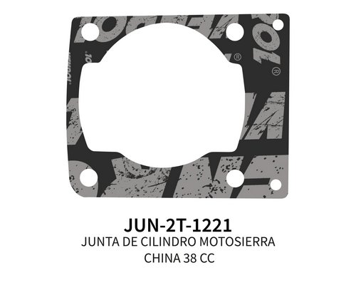[JUN-2T-1221] JUNTA DE CILINDRO MOTOSIERRA CHINA 38 CC X 5 UN.