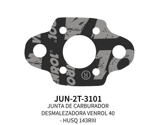 JUNTA DE CARBURADOR DESMA PARA VENROL D40 - HUSQ 143 RII X 5 UN.
