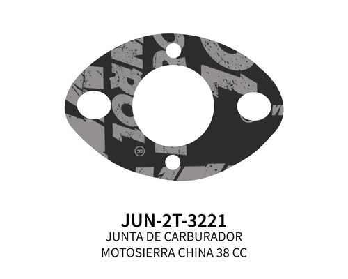 [JUN-2T-3221] JUNTA DE CARBURADOR MT CHINA 38 CC X 5 UN.