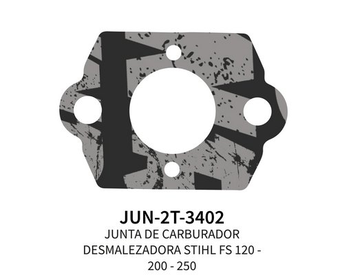 [JUN-2T-3402] JUNTA DE CARBURADOR DESMA PARA STIHL FS 120 - 200 - 235 - 250 - 450 - HS 45 - SH 86 X 5 UN.