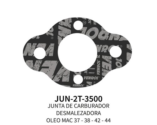 [JUN-2T-3500] JUNTA DE CARBURADOR DESMALEZADORA OLEO MAC 37 - 38 - 42 - 44 X 5 UN.