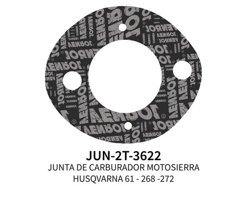 [JUN-2T-3622] JUNTA DE CARBURADOR MT PARA HUSQVARNA 61 - 268 - 272 X 5 UN.