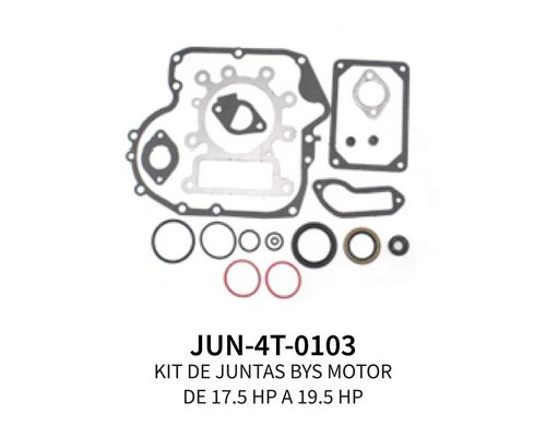 [JUN-4T-0103] KIT DE JUNTAS PARA MOTOR B&S 17.5 HP A 19.5 HP