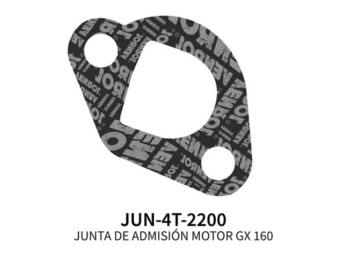 [JUN-4T-2200] JUNTA DE ADMISIÓN PARA MOTOR GX 160 X 5 UN.