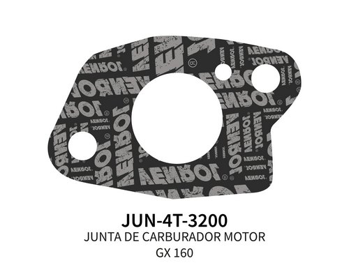 [JUN-4T-3200] JUNTA DE CARBURADOR PARA MOTOR GX 160 X 5 UN.