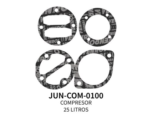 [JUN-COM-0100] KIT DE JUNTAS DE CABEZAL PARA COMPRESOR 25 - 50 - 100 LT