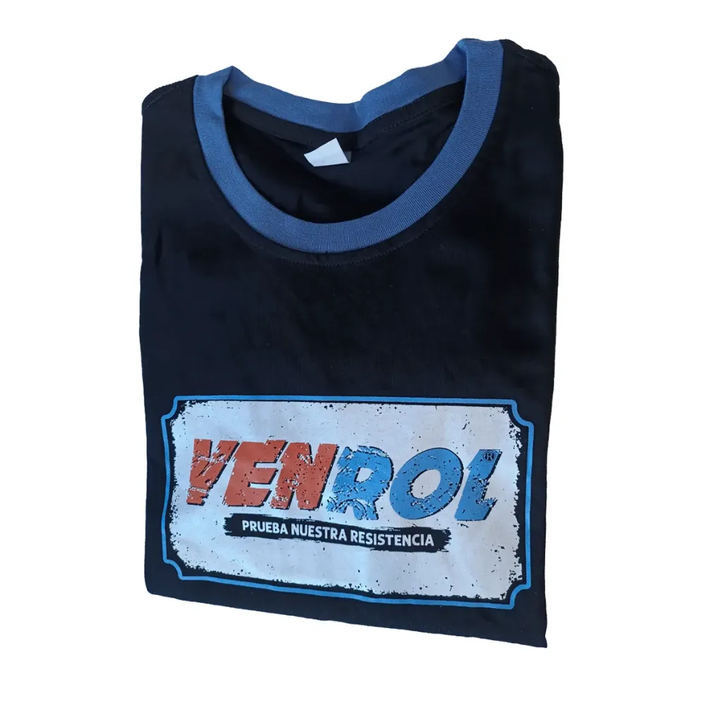 REMERA VENROL ALGODON CUELLO REDONDO SERIGRAFIA