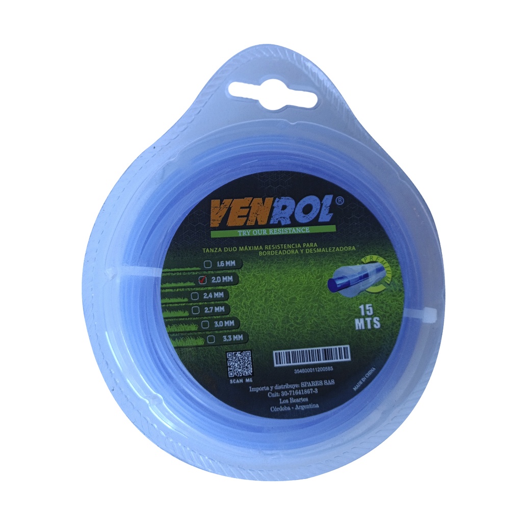 [VR-TAN-0099] BLISTER TANZA DÚO 2 MM X 15 MT